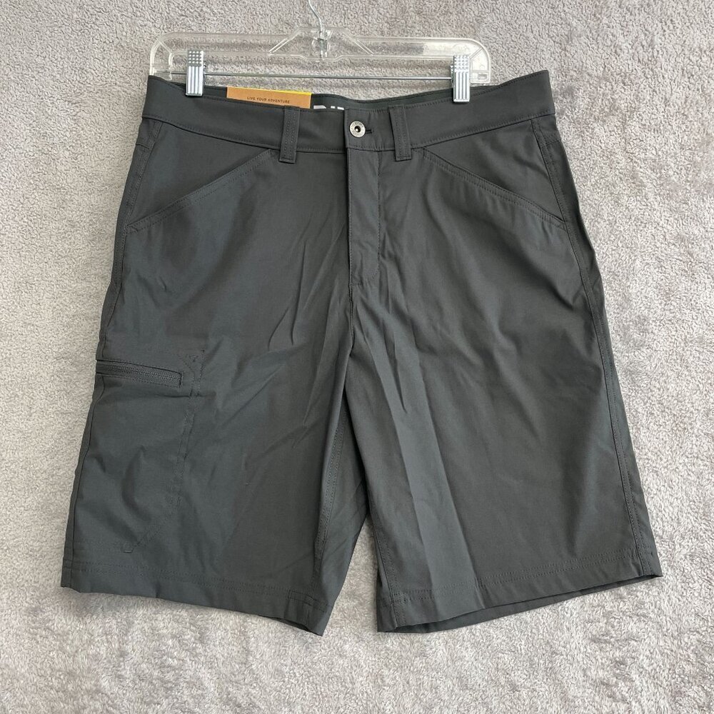 NEW Eddie Bauer Rainier 10” Tech Shorts Men’s 32 Cargo Outdoor Black j361 - Picture 2 of 6